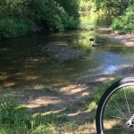 Bike by a stream in Warwickshire